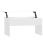 vidaXL Tavolino Bianco Lucido 80x50,5x41,5 cm in Legno Multistrato vidaXL Tavolino Bianco Lucido 80x50,5x41,5 cm in Legno Multistrato