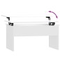 vidaXL Tavolino Bianco Lucido 80x50,5x41,5 cm in Legno Multistrato vidaXL Tavolino Bianco Lucido 80x50,5x41,5 cm in Legno Multistrato