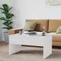 vidaXL Tavolino Bianco Lucido 80x50,5x41,5 cm in Legno Multistrato vidaXL Tavolino Bianco Lucido 80x50,5x41,5 cm in Legno Multistrato