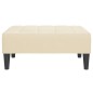 vidaXL Poggiapiedi Crema 78x56x32 cm in Velluto vidaXL Poggiapiedi Crema 78x56x32 cm in Velluto