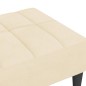 vidaXL Poggiapiedi Crema 78x56x32 cm in Velluto vidaXL Poggiapiedi Crema 78x56x32 cm in Velluto