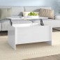 vidaXL Tavolino Salotto Bianco Lucido 80x55,5x41,5cm Legno Multistrato vidaXL Tavolino Salotto Bianco Lucido 80x55,5x41,5cm Legno Multistrato
