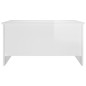 vidaXL Tavolino Salotto Bianco Lucido 80x55,5x41,5cm Legno Multistrato vidaXL Tavolino Salotto Bianco Lucido 80x55,5x41,5cm Legno Multistrato