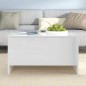 vidaXL Tavolino Salotto Bianco Lucido 80x55,5x41,5cm Legno Multistrato vidaXL Tavolino Salotto Bianco Lucido 80x55,5x41,5cm Legno Multistrato