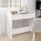 vidaXL Tavolo Consolle Bianco 89x41x76,5 cm in Acciaio vidaXL Tavolo Consolle Bianco 89x41x76,5 cm in Acciaio