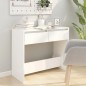vidaXL Tavolo Consolle Bianco 89x41x76,5 cm in Acciaio vidaXL Tavolo Consolle Bianco 89x41x76,5 cm in Acciaio