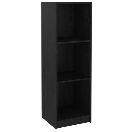 vidaXL Libreria/Divisorio Nero 36x33x110 cm in Legno Massello di Pino
