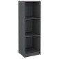 vidaXL Libreria/Divisorio Grigio 36x33x110 cm Legno Massello di Pino vidaXL Libreria/Divisorio Grigio 36x33x110 cm Legno Massello di Pino