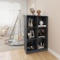 vidaXL Libreria Grigia 70x33x110 cm in Legno Massello di Pino vidaXL Libreria Grigia 70x33x110 cm in Legno Massello di Pino