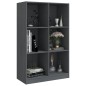vidaXL Libreria Grigia 70x33x110 cm in Legno Massello di Pino vidaXL Libreria Grigia 70x33x110 cm in Legno Massello di Pino