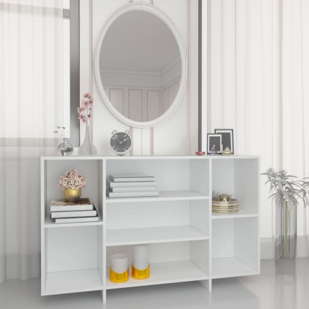 vidaXL Credenza Bianca 120x30x75 cm in Legno Multistrato