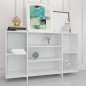 vidaXL Credenza Bianca 120x30x75 cm in Legno Multistrato vidaXL Credenza Bianca 120x30x75 cm in Legno Multistrato