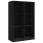 vidaXL Libreria Nera 70x33x110 cm in Legno Massello di Pino vidaXL Libreria Nera 70x33x110 cm in Legno Massello di Pino