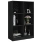 vidaXL Libreria Nera 70x33x110 cm in Legno Massello di Pino vidaXL Libreria Nera 70x33x110 cm in Legno Massello di Pino