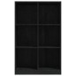 vidaXL Libreria Nera 70x33x110 cm in Legno Massello di Pino vidaXL Libreria Nera 70x33x110 cm in Legno Massello di Pino