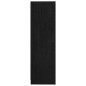 vidaXL Libreria Nera 70x33x110 cm in Legno Massello di Pino vidaXL Libreria Nera 70x33x110 cm in Legno Massello di Pino