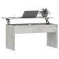 vidaXL Tavolino Grigio Cemento 102x50,5x52,5 cm in Legno Multistrato