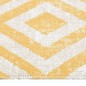 vidaXL Tappeto da Esterni a Tessitura Piatta 115x170 cm Giallo e Beige vidaXL Tappeto da Esterni a Tessitura Piatta 115x170 cm Giallo e Beige