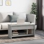 vidaXL Tavolino Salotto Grigio Cemento 102x50x52,5cm Legno Multistrato