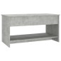 vidaXL Tavolino Salotto Grigio Cemento 102x50x52,5cm Legno Multistrato