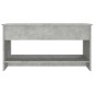 vidaXL Tavolino Salotto Grigio Cemento 102x50x52,5cm Legno Multistrato