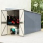 vidaXL Capanno Giardino a Parete Grigio 118x382x178 cm Acciaio Zincato vidaXL Capanno Giardino a Parete Grigio 118x382x178 cm Acciaio Zincato