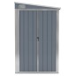 vidaXL Capanno Giardino a Parete Grigio 118x382x178 cm Acciaio Zincato vidaXL Capanno Giardino a Parete Grigio 118x382x178 cm Acciaio Zincato
