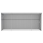 vidaXL Capanno Giardino a Parete Grigio 118x382x178 cm Acciaio Zincato vidaXL Capanno Giardino a Parete Grigio 118x382x178 cm Acciaio Zincato