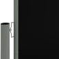 Tenda da Sole Laterale Retrattile Nera 140x600 cm Tenda da Sole Laterale Retrattile Nera 140x600 cm