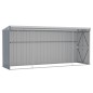 vidaXL Capanno Giardino a Parete Grigio 118x382x178 cm Acciaio Zincato vidaXL Capanno Giardino a Parete Grigio 118x382x178 cm Acciaio Zincato