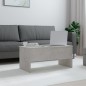 vidaXL Tavolino Grigio Cemento 102x50,5x46,5 cm in Legno Multistrato vidaXL Tavolino Grigio Cemento 102x50,5x46,5 cm in Legno Multistrato