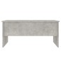 vidaXL Tavolino Grigio Cemento 102x50,5x46,5 cm in Legno Multistrato vidaXL Tavolino Grigio Cemento 102x50,5x46,5 cm in Legno Multistrato