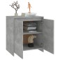 vidaXL Credenza Grigio Cemento 70x41x75 cm in Legno Multistrato vidaXL Credenza Grigio Cemento 70x41x75 cm in Legno Multistrato