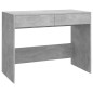 vidaXL Scrivania Grigio Cemento 101x50x76,5 cm in Truciolato