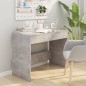 vidaXL Scrivania Grigio Cemento 101x50x76,5 cm in Truciolato