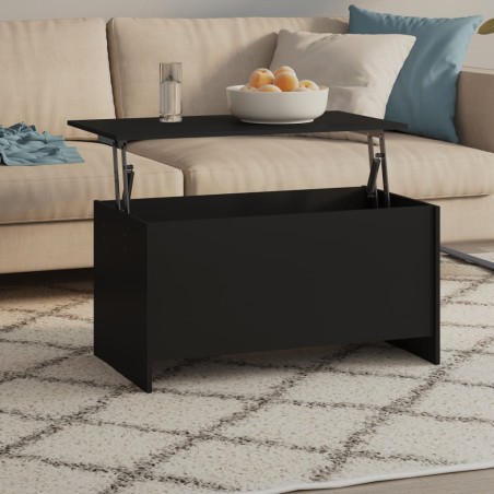 vidaXL Tavolino da Salotto Nero 102x55,5x52,5 cm in Legno Multistrato