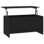 vidaXL Tavolino da Salotto Nero 102x55,5x52,5 cm in Legno Multistrato