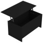 vidaXL Tavolino da Salotto Nero 102x55,5x52,5 cm in Legno Multistrato