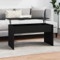 vidaXL Tavolino da Salotto Nero 102x50,5x52,5 cm in Legno Multistrato vidaXL Tavolino da Salotto Nero 102x50,5x52,5 cm in Legno Multistrato