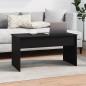 vidaXL Tavolino da Salotto Nero 102x50,5x52,5 cm in Legno Multistrato vidaXL Tavolino da Salotto Nero 102x50,5x52,5 cm in Legno Multistrato