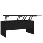 vidaXL Tavolino da Salotto Nero 102x50,5x46,5 cm in Legno Multistrato vidaXL Tavolino da Salotto Nero 102x50,5x46,5 cm in Legno Multistrato