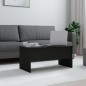 vidaXL Tavolino da Salotto Nero 102x50,5x46,5 cm in Legno Multistrato vidaXL Tavolino da Salotto Nero 102x50,5x46,5 cm in Legno Multistrato