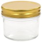 Vasi per Marmellata in Vetro Coperchio Oro 96 pz 110 ml Vasi per Marmellata in Vetro Coperchio Oro 96 pz 110 ml