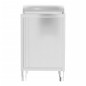 vidaXL Mobiletti da Cucina Commerciale 2 pz in Acciaio Inox vidaXL Mobiletti da Cucina Commerciale 2 pz in Acciaio Inox