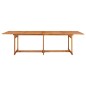 vidaXL Set Pranzo da Giardino 11 pz in Legno Massello di Acacia vidaXL Set Pranzo da Giardino 11 pz in Legno Massello di Acacia