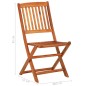 vidaXL Set Pranzo da Giardino 11 pz in Legno Massello di Acacia vidaXL Set Pranzo da Giardino 11 pz in Legno Massello di Acacia