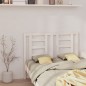 Testiera per Letto Bianca 141x4x100cm in Legno Massello di Pino Testiera per Letto Bianca 141x4x100cm in Legno Massello di Pino