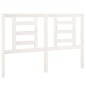 Testiera per Letto Bianca 141x4x100cm in Legno Massello di Pino Testiera per Letto Bianca 141x4x100cm in Legno Massello di Pino