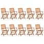 vidaXL Set da Pranzo per Giardino 11 pz in Legno Massello di Acacia vidaXL Set da Pranzo per Giardino 11 pz in Legno Massello di Acacia