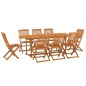 vidaXL Set da Pranzo da Giardino 9 pz in Legno Massello di Acacia vidaXL Set da Pranzo da Giardino 9 pz in Legno Massello di Acacia